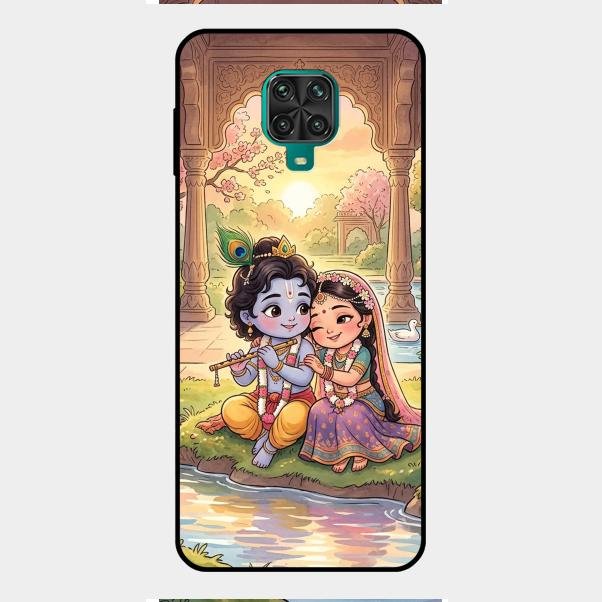 Divine Couple  Glass Case Cover For Redmi Note 9 Pro Max