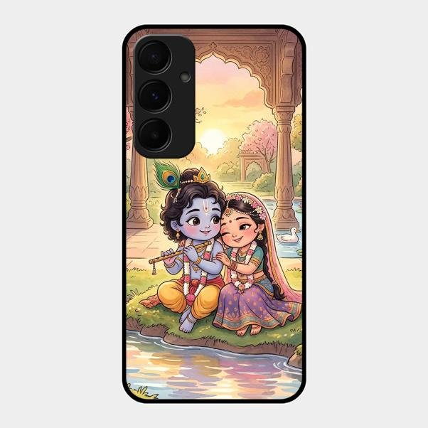 Divine Couple  Glass Case Cover For Samsung Galaxy A35 5G