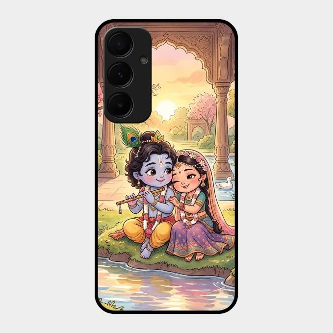 Divine Couple  Glass Case Cover For Samsung Galaxy A55 5G