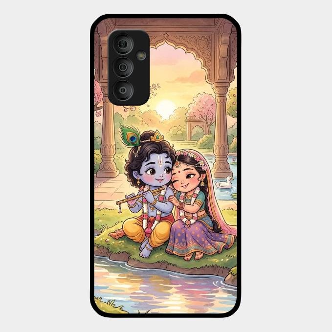Divine Couple  Glass Case Cover For Samsung Galaxy F23 5G