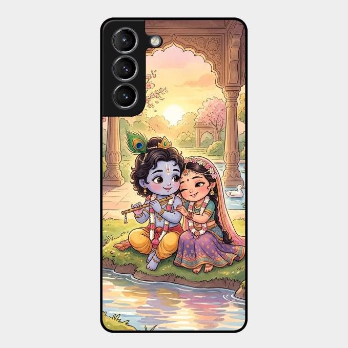 Divine Couple  Glass Case Cover For Samsung Galaxy S21 Plus