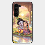 Divine Couple  Glass Case Cover For Samsung Galaxy S23 Plus 5G