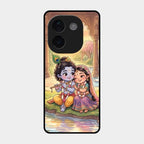 Divine Couple  Glass Case Cover For Vivo T3 Pro 5G