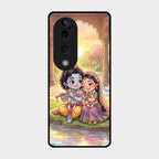 Divine Couple  Glass Case Cover For Vivo T3 Ultra