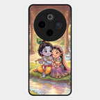 Divine Couple  Glass Case Cover For Vivo T4 5G