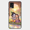 Divine Couple  Glass Case Cover For Vivo V20 2021