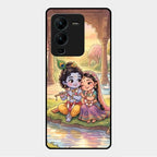 Divine Couple  Glass Case Cover For Vivo V25 Pro 5G