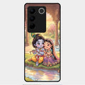 Divine Couple  Glass Case Cover For Vivo V27 Pro 5G
