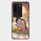 Divine Couple  Glass Case Cover For Vivo V29 Pro 5G