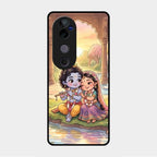 Divine Couple  Glass Case Cover For Vivo V40 Pro 5G