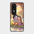 Divine Couple  Glass Case Cover For Vivo V40E 5G