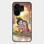 Divine Couple  Glass Case Cover For Vivo X200 Fe 5G