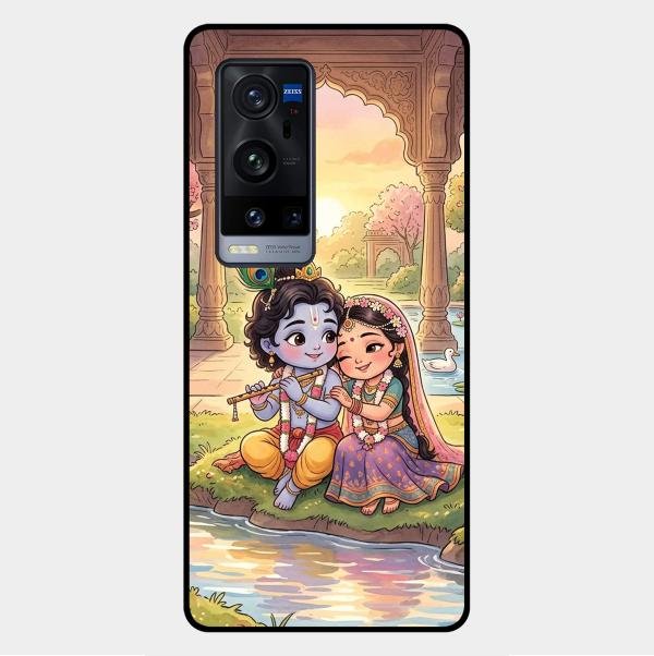 Divine Couple  Glass Case Cover For Vivo X60 Pro Plus 5G