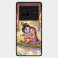 Divine Couple  Glass Case Cover For Vivo X80 5G