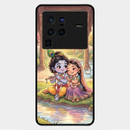 Divine Couple  Glass Case Cover For Vivo X80 Pro 5G