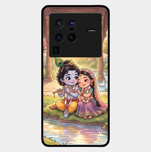Divine Couple  Glass Case Cover For Vivo X80 Pro 5G