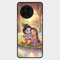 Divine Couple  Glass Case Cover For Vivo X90 5G