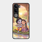 Divine Couple  Glass Case Cover For Vivo Y300 5G