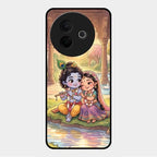 Divine Couple  Glass Case Cover For Vivo Y39 5G
