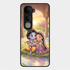 Divine Couple  Glass Case Cover For Vivo Y400 5G