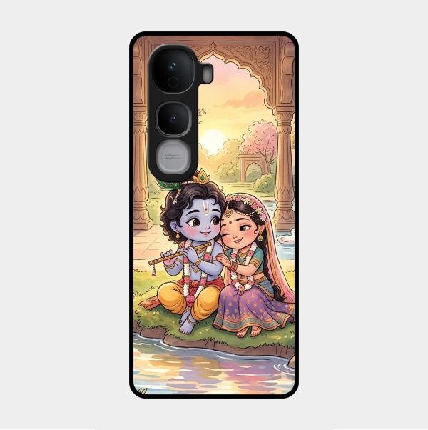 Divine Couple  Glass Case Cover For Vivo Y400 Pro 5G