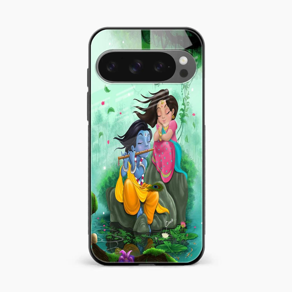 Divine Harmony Radha Krishna Glass Phone Case For Google Pixel 10 Pro XL