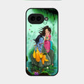 Divine Harmony Radha Krishna Glass Phone Case For Google Pixel 9A 5G