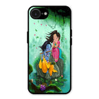 Divine Harmony Radha Krishna Glass Phone Case For iPhone 16e