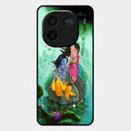 Divine Harmony Radha Krishna Glass Phone Case For Iqoo 12 5G