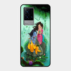 Divine Harmony Radha Krishna Glass Phone Case For Iqoo 9 5G