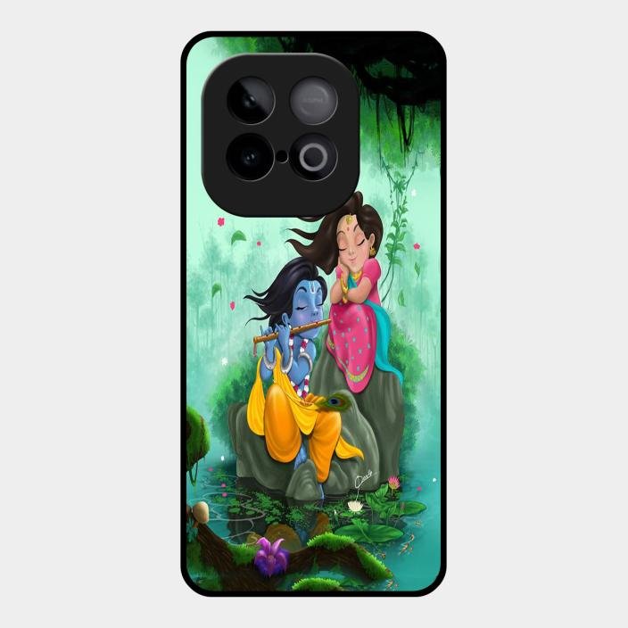 Divine Harmony Radha Krishna Glass Phone Case For Iqoo Neo 10 5G