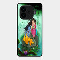 Divine Harmony Radha Krishna Glass Phone Case For Iqoo Neo 10R 5G