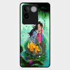 Divine Harmony Radha Krishna Glass Phone Case For Iqoo Z7 Pro 5G