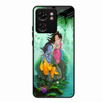 Divine Harmony Radha Krishna Glass Phone Case For Motorola Edge 40
