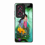 Divine Harmony Radha Krishna Glass Phone Case For Motorola Edge 50 Fusion 5G