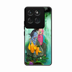 Divine Harmony Radha Krishna Glass Phone Case For Motorola Edge 60 Pro 5G