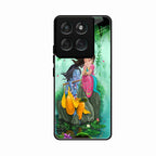 Divine Harmony Radha Krishna Glass Phone Case For Motorola G57 Power 5G