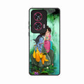 Divine Harmony Radha Krishna Glass Phone Case For Motorola G85 5G