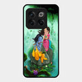 Divine Harmony Radha Krishna Glass Phone Case For Oneplus 10T 5G