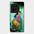 Divine Harmony Radha Krishna Glass Phone Case For Oneplus 12R 5G