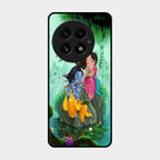 Divine Harmony Radha Krishna Glass Phone Case For Oneplus 13 5G