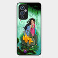 Divine Harmony Radha Krishna Glass Phone Case For Oneplus 9 5G