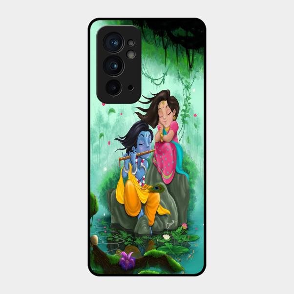 Divine Harmony Radha Krishna Glass Phone Case For Oneplus 9Rt 5G
