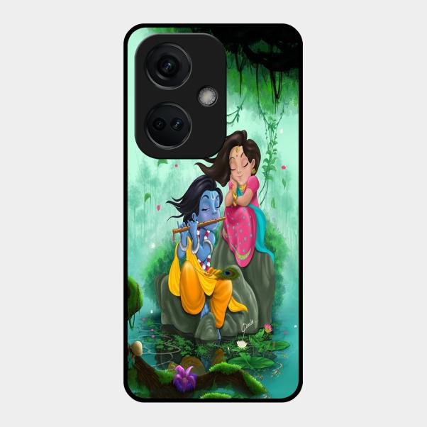 Divine Harmony Radha Krishna Glass Phone Case For Oneplus Nord Ce 3 5G