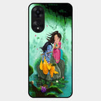 Divine Harmony Radha Krishna Glass Phone Case For Oppo A78 5G