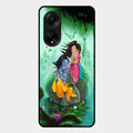 Divine Harmony Radha Krishna Glass Phone Case For Oppo F23 5G