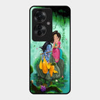 Divine Harmony Radha Krishna Glass Phone Case For Oppo F25 Pro 5G