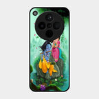 Divine Harmony Radha Krishna Glass Phone Case For Oppo Find X8 5G