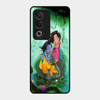 Divine Harmony Radha Krishna Glass Phone Case For Oppo K12X 5G