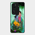 Divine Harmony Radha Krishna Glass Phone Case For Oppo Reno 11 Pro 5G
